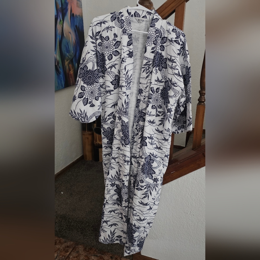 Vintage Kimono Traditional Japanese Yukata Sz M Robe